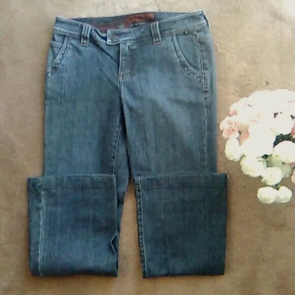 Indigo Palms Wider Leg Jeans